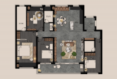 对大平层空间规划取功能结构独具匠心；荣获亚